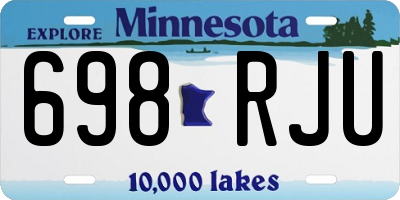 MN license plate 698RJU