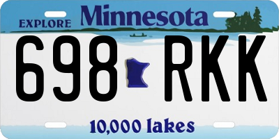 MN license plate 698RKK