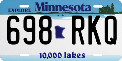MN license plate 698RKQ