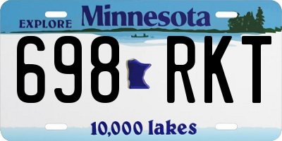 MN license plate 698RKT