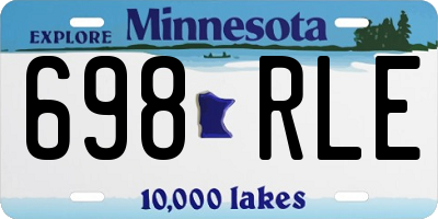 MN license plate 698RLE