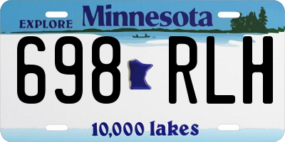 MN license plate 698RLH