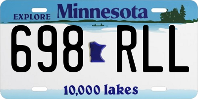MN license plate 698RLL