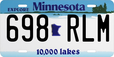 MN license plate 698RLM