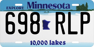 MN license plate 698RLP
