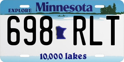 MN license plate 698RLT