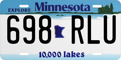 MN license plate 698RLU