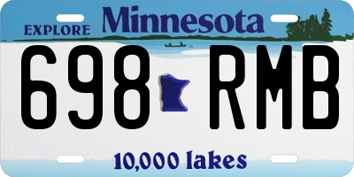 MN license plate 698RMB