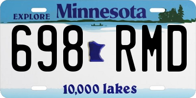 MN license plate 698RMD