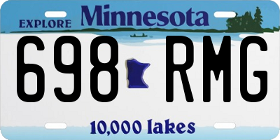 MN license plate 698RMG