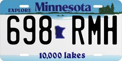 MN license plate 698RMH