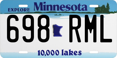 MN license plate 698RML