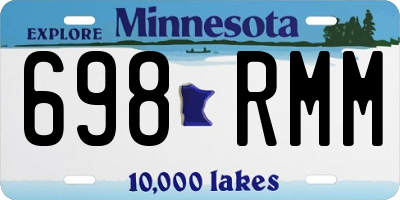 MN license plate 698RMM