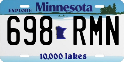 MN license plate 698RMN