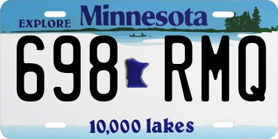 MN license plate 698RMQ