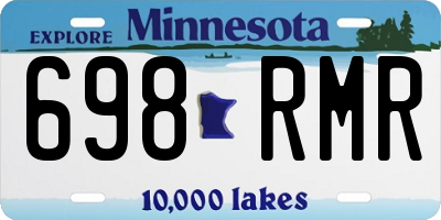 MN license plate 698RMR