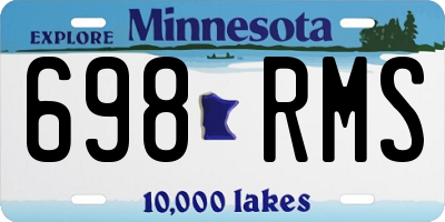 MN license plate 698RMS