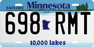 MN license plate 698RMT