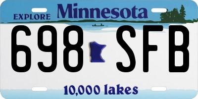 MN license plate 698SFB
