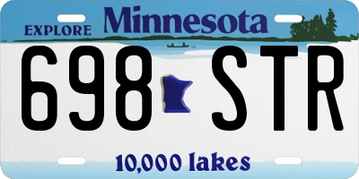 MN license plate 698STR