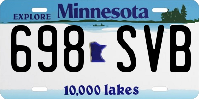 MN license plate 698SVB