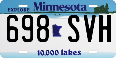 MN license plate 698SVH