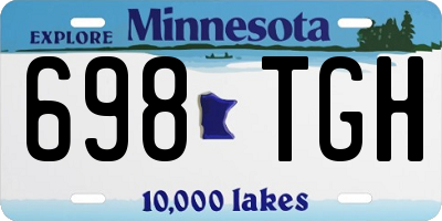 MN license plate 698TGH
