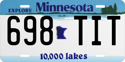 MN license plate 698TIT