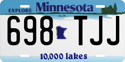 MN license plate 698TJJ