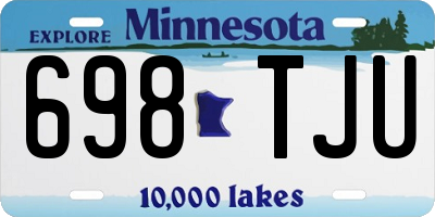 MN license plate 698TJU
