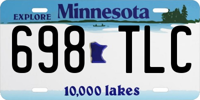 MN license plate 698TLC