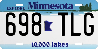 MN license plate 698TLG