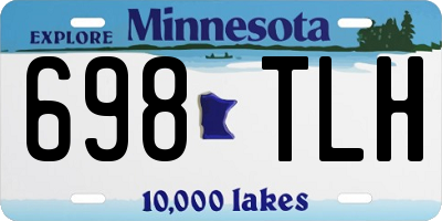 MN license plate 698TLH