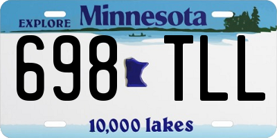 MN license plate 698TLL