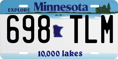 MN license plate 698TLM