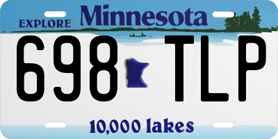 MN license plate 698TLP