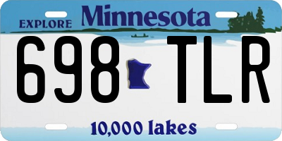 MN license plate 698TLR