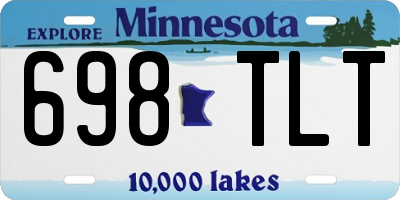MN license plate 698TLT