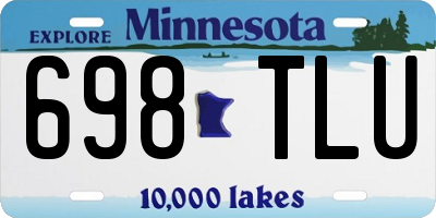 MN license plate 698TLU