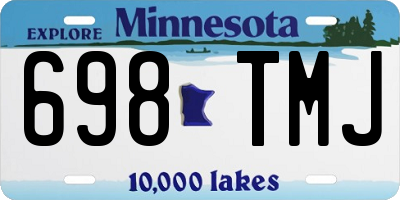 MN license plate 698TMJ