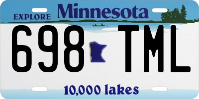 MN license plate 698TML