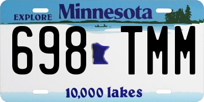 MN license plate 698TMM