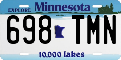 MN license plate 698TMN