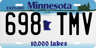 MN license plate 698TMV