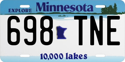 MN license plate 698TNE