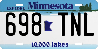 MN license plate 698TNL