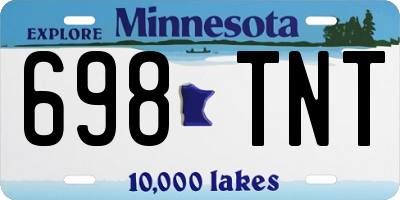 MN license plate 698TNT