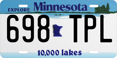 MN license plate 698TPL