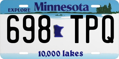 MN license plate 698TPQ