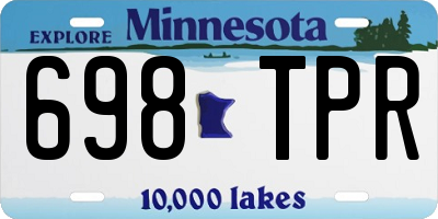 MN license plate 698TPR